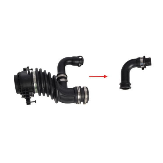 BLUEMAX Hava Filtre Hortumu OK Ile Gösterilen Hortum Ford Focus II / Ford C Max I / Ford Focus C-max 1.6 TDCI. Volvo S 40 / V 50 / C 30 1.6D. Mazda 3 1.6 D 7m5q6a - Kod BL-19973 - OEM 1673573 ürün görseli