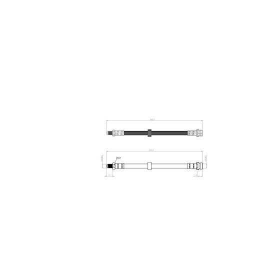 BLUEMAX Arka Fren Hortumu - Ford Connect Disk 02 - 13 - Kod BL-20-0107 - OEM 2T142282CA ürün görseli