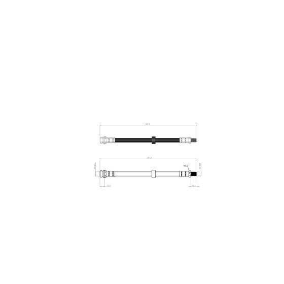 BLUEMAX Arka Fren Hortumu - Ford Connect Kampana 02 - 13 - Kod BL-20-0108 - OEM 2T142282BC ürün görseli