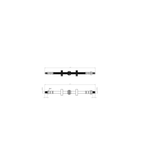 BLUEMAX Arka Fren Hortumu - Ford Mondeo I - Ford Mondeo II Disk (Gbp)-cougar 93-00 - Kod BL-20-0109 - OEM 1025018 ürün görseli