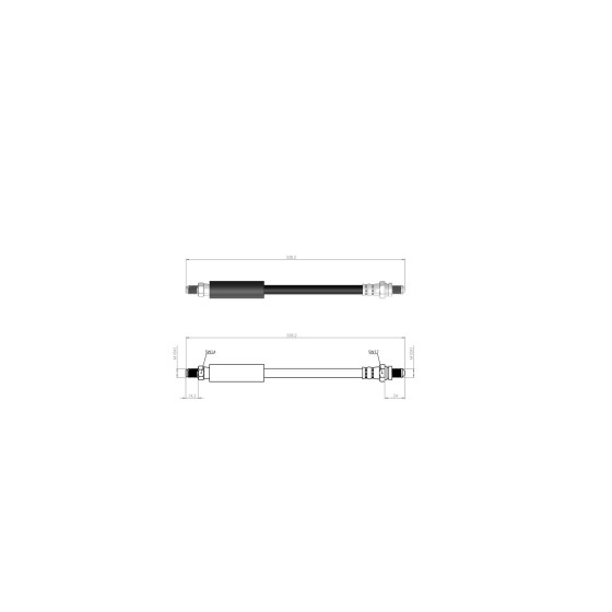 BLUEMAX Arka Fren Hortumu - Ford Escort VI Kampana 95-02 - Kod BL-20-0124 - OEM 7402895 ürün görseli