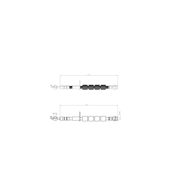 BLUEMAX Ön Sol Fren Hortumu - Ford Fiesta VI - Kod BL-20-0133 - OEM 1514230 ürün görseli