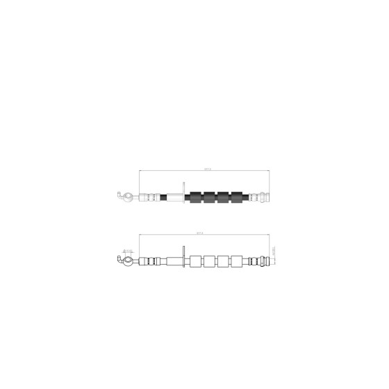 BLUEMAX Ön Sağ Fren Hortumu - Ford Fiesta VI - Kod BL-20-0134 - OEM 1514231 ürün görseli
