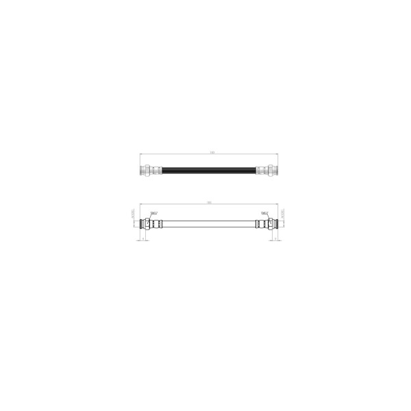 BLUEMAX Arka Fren Hortumu - KA - Kod BL-20-0170 - OEM 1566996