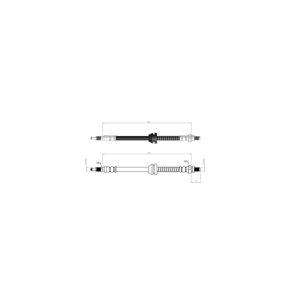 BLUEMAX Ön Sol Fren Hortumu - KA 96-08 - Kod BL-20-0172 - OEM 1029544 ürün görseli