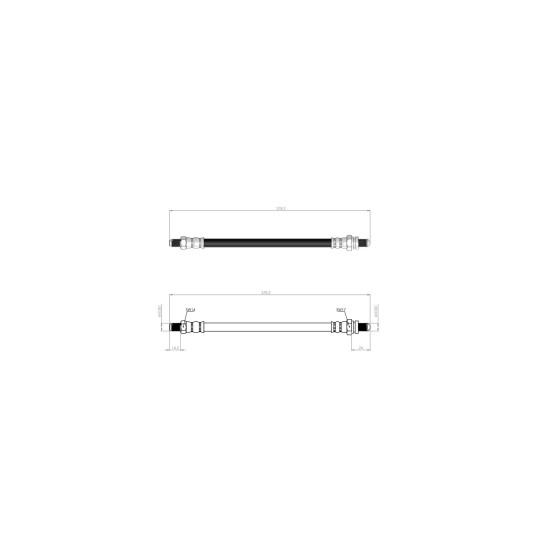 BLUEMAX Arka Fren Hortumu - KA 01.2000e Kadar 96-08 - Kod BL-20-0174 - OEM 1076426 ürün görseli