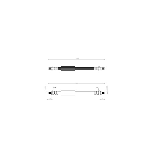 BLUEMAX Arka Fren Hortumu - KA 02.2000den Itibaren 96-08 - Kod BL-20-0175 - OEM 1112271 ürün görseli
