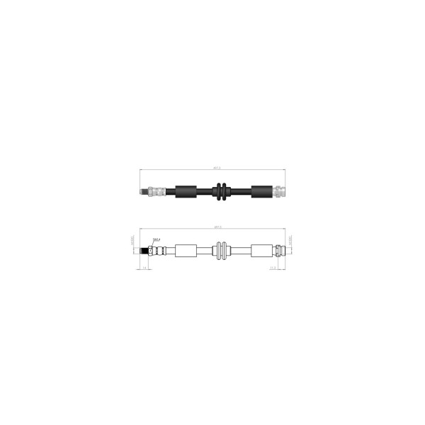 BLUEMAX Arka Fren Hortumu - Ford Kuga I - Kod BL-20-0178 - OEM 1501841