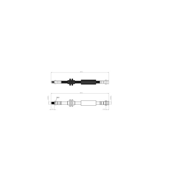 BLUEMAX Arka Fren Hortumu - Ford Kuga II - Kod BL-20-0179 - OEM 1751732 ürün görseli