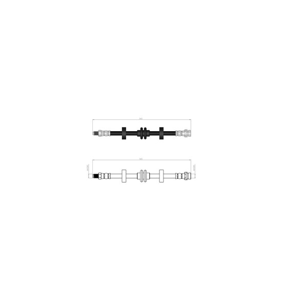 BLUEMAX Arka Fren Hortumu - Ford Mondeo I Disk (Gbp) 93-96 - Kod BL-20-0180 - OEM 1012023 ürün görseli