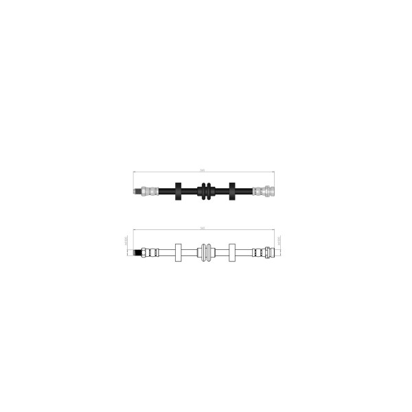 BLUEMAX Arka Fren Hortumu - Ford Mondeo I Disk (Gbp) 93-96 - Kod BL-20-0180 - OEM 1012023
