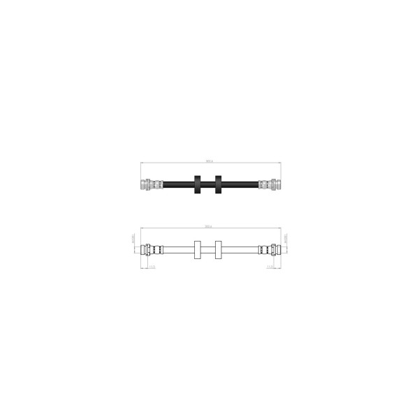 BLUEMAX Arka Fren Hortumu - Ford Mondeo I Kampana (Gbp) 93-96 - Kod BL-20-0181 - OEM 6758585