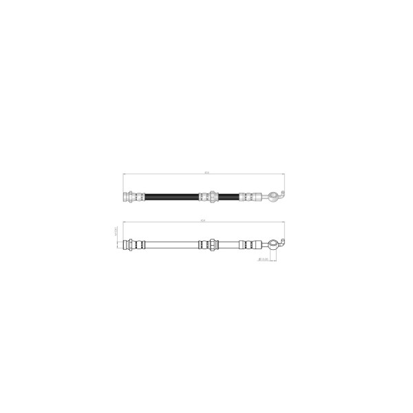 BLUEMAX Ön Fren Hortumu - Ford Ranger 97-06 - Kod BL-20-0190 - OEM 1362968