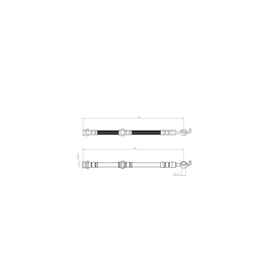 BLUEMAX Ön Fren Hortumu - Ford Ranger 05 - 12 - Kod BL-20-0191 - OEM 3687479 ürün görseli