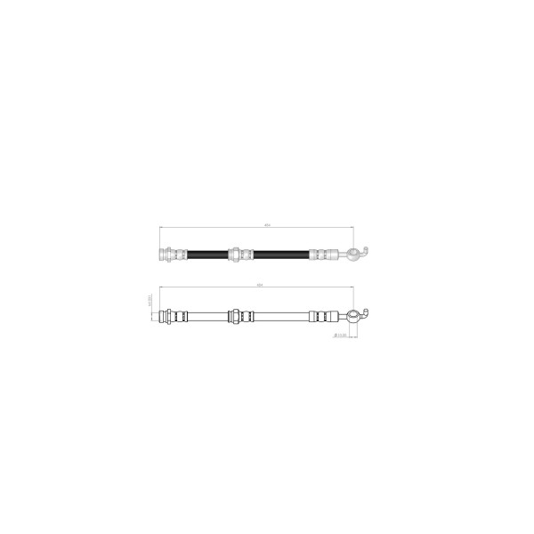 BLUEMAX Ön Fren Hortumu - Ford Ranger 05 - 12 - Kod BL-20-0191 - OEM 3687479