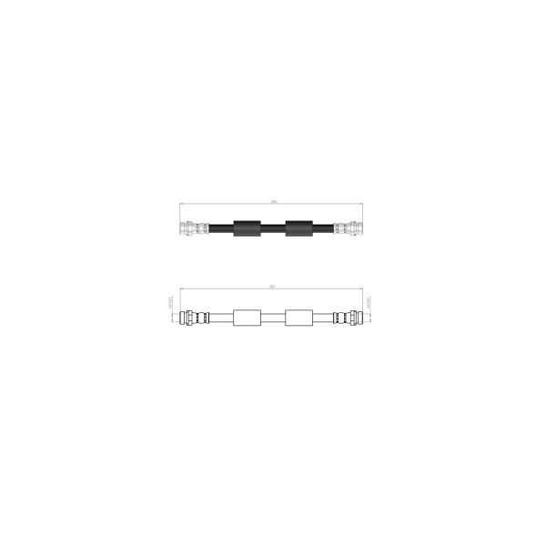 BLUEMAX Arka Fren Hortumu - Tourneo Ford Courier - Kod BL-20-0199 - OEM 1833960