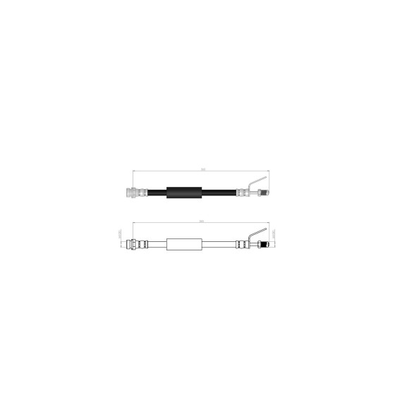 BLUEMAX Ön Fren Hortumu - Transit Ford Custom V348 - V363 - Kod BL-20-0200 - OEM 1763948 ürün görseli