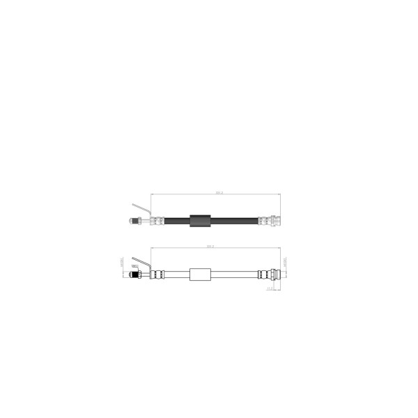BLUEMAX Ön Fren Hortumu - Transit V347 - Kod BL-20-0202 - OEM 1371515