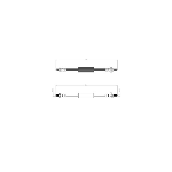BLUEMAX Arka Fren Hortumu - Ford Escort V 90-94 - - 1323 - Kod BL-20-0229 - OEM 3S512282A ürün görseli