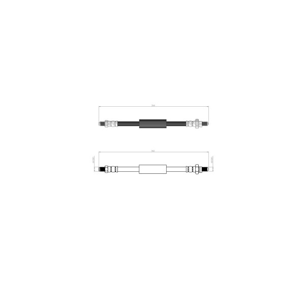 BLUEMAX Arka Fren Hortumu - Ford Escort V 90-94 - - 1323 - Kod BL-20-0229 - OEM 3S512282A
