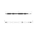 BLUEMAX Ön Sol Fren Hortumu - Ford KA (RB) 1.6i 00-08 - - 3s51 2078-fc - Kod BL-20-0231 - OEM 1236088