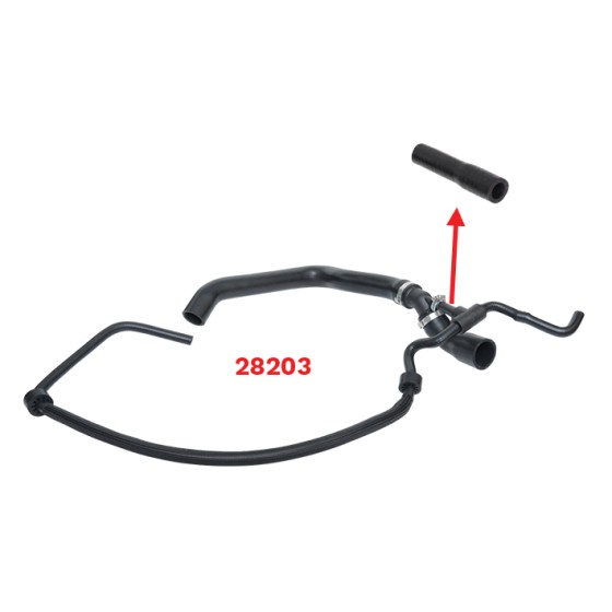 BLUEMAX Radyatör - 28203 Radyatör Üst Hortumda Kullanilan Volkswagen Lt35=volt 2.5 Audi TDI - Kod BL-28165 - OEM 2D0122101A ürün görseli