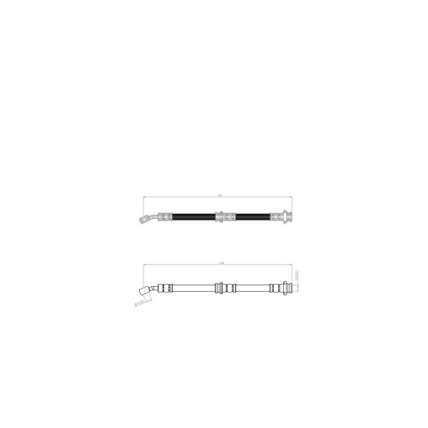 BLUEMAX Ön Fren Hortumu - Agila A 00-07 - Kod BL-30-0100 - OEM 4700362