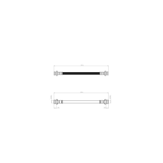 BLUEMAX Arka Fren Hortumu - Agila A 00-07 - Kod BL-30-0101 - OEM 4701124 ürün görseli
