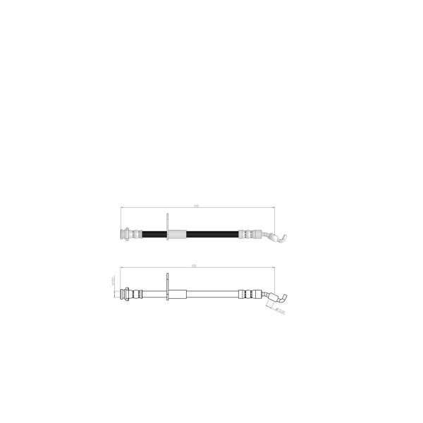 BLUEMAX Ön Fren Hortumu - Agila B 2008 - Kod BL-30-0102 - OEM 4709839