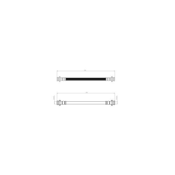 BLUEMAX Arka Sol Fren Hortumu - Agila B - Kod BL-30-0103 - OEM 4709848