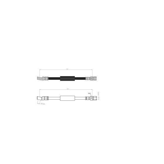 BLUEMAX Ön Fren Hortumu - Opel Vectra A-opel Astra F-ascona C-calibra A 88-95 - Kod BL-30-0115 - OEM 30-0115 ürün görseli