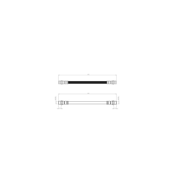 BLUEMAX Fren Hortumu - Opel Astra G- Opel Combo- Opel Zafira A- Kampana 98-05 - Kod BL-30-0119 ürün görseli