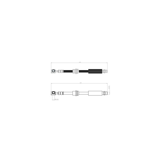 BLUEMAX Ön Fren Hortumu - Opel Astra H Espli Araçlar 04 - 14 - Kod BL-30-0120 - OEM 13194247