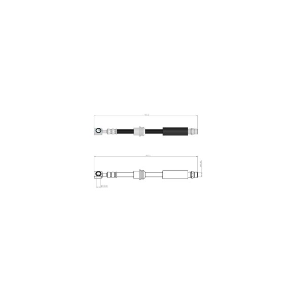 BLUEMAX Ön Fren Hortumu - Opel Astra H-opel Zafira B Espsiz Araçlar 04 - 14 - Kod BL-30-0121 - OEM 13136715 ürün görseli