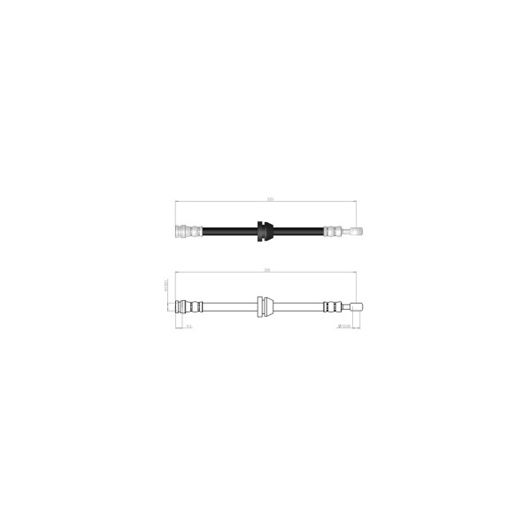 BLUEMAX Ön Fren Hortumu - Aveo / Kalos 2005 - Kod BL-30-0124 - OEM 96534545