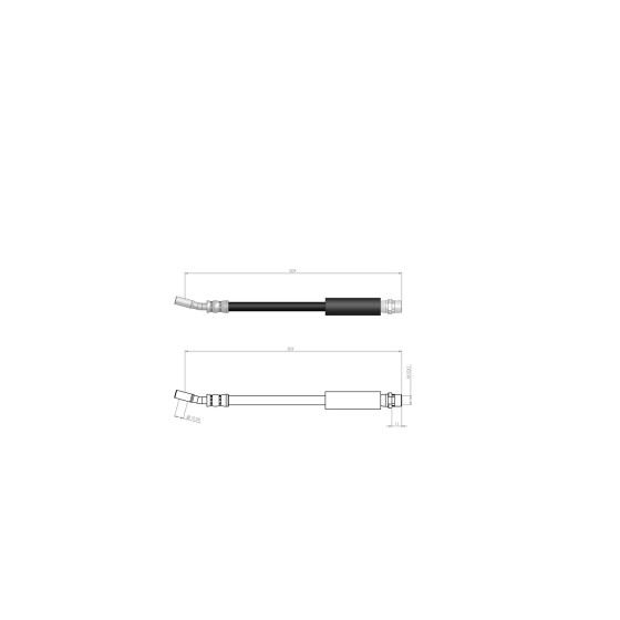 BLUEMAX Ön Fren Hortumu - Opel Combo-opel Corsa C-opel Tigra Twintop - Kod BL-30-0130 - OEM 5562230 ürün görseli