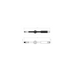 BLUEMAX Ön Fren Hortumu - Opel Corsa E Disk Çapi 330mm - Kod BL-30-0144 - OEM 13444289