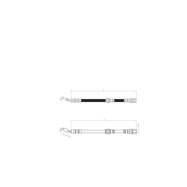 BLUEMAX Arka Sol Fren Hortumu - Lacetti - Kod BL-30-0158 - OEM 96404803