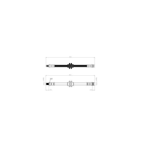 BLUEMAX Ön Fren Hortumu - Movano B - Kod BL-30-0176 - OEM 8200735345 ürün görseli