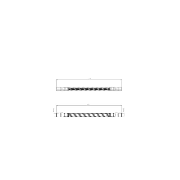 BLUEMAX Arka Sol Fren Hortumu - Rezoo 2005 - Kod BL-30-0182 - OEM 96345555