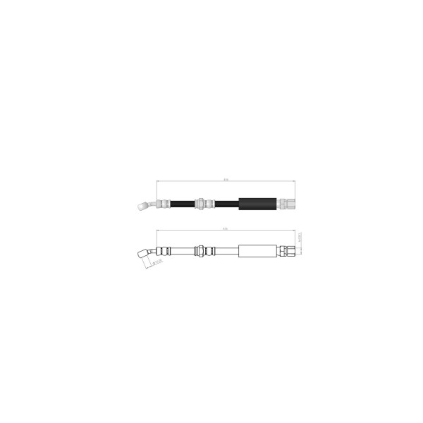 BLUEMAX Ön Sol Fren Hortumu - Chevrolet Rezzo - Kod BL-30-0185 - OEM 2005/-96397206