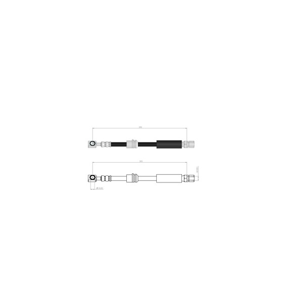 BLUEMAX Ön Fren Hortumu - Opel Vectra B 95-03 - Kod BL-30-0190 - OEM 90495787 ürün görseli