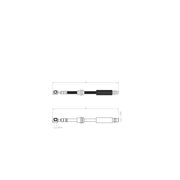 BLUEMAX Ön Fren Hortumu - Opel Vectra C - Kod BL-30-0191 - OEM 24436541