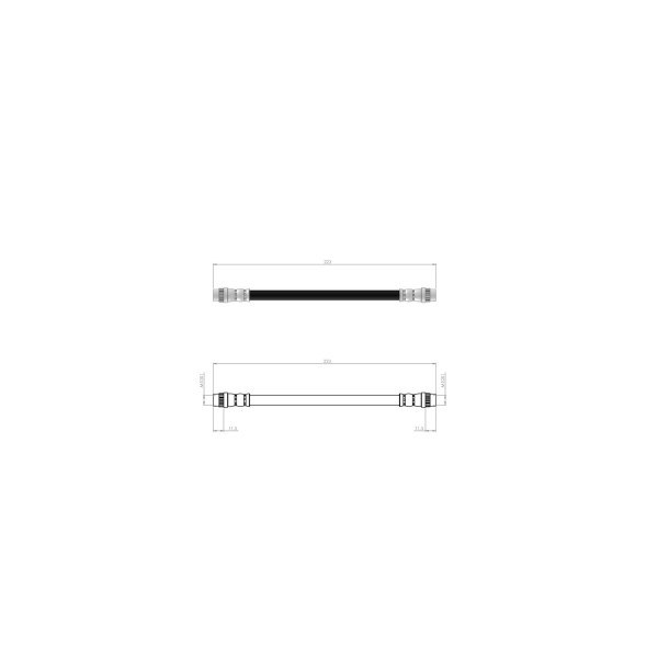 BLUEMAX Arka Fren Hortumu - Opel Vivaro - Kod BL-30-0193 - OEM 8200003480