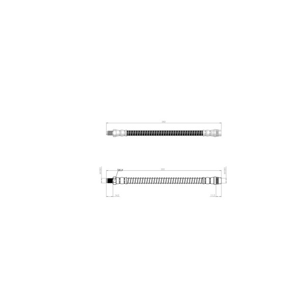 BLUEMAX Arka Fren Hortumu - Opel Vivaro - Kod BL-30-0195 - OEM 8200003481