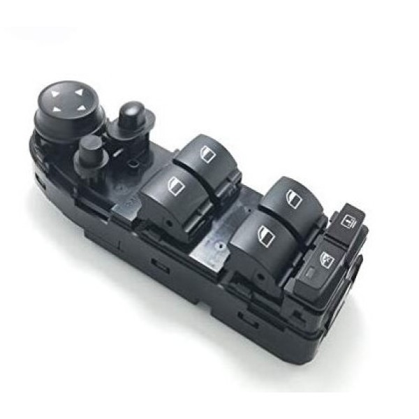 BLUEMAX Ayna - Cam Açma Düğmesi ÖN Sol / Arka Güneşlik + Kararan Ayna Siyah E60 / E60 Lci - Kod BL-3103 - OEM 61319122113