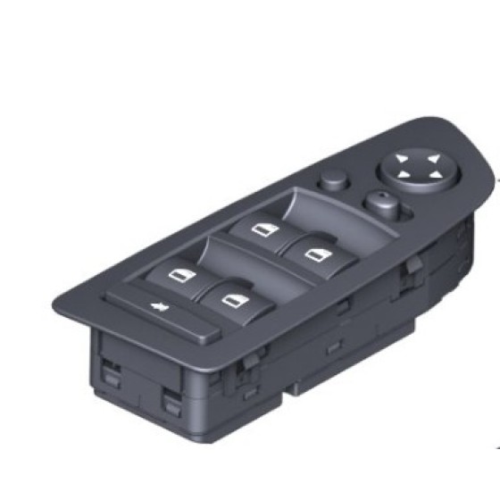 BLUEMAX Cam Açma Düğmesi ÖN Sol Komple Karartma Katlama Aynali Bej E90 / E90 Lci - Kod BL-3104 - OEM 61319217334 ürün görseli