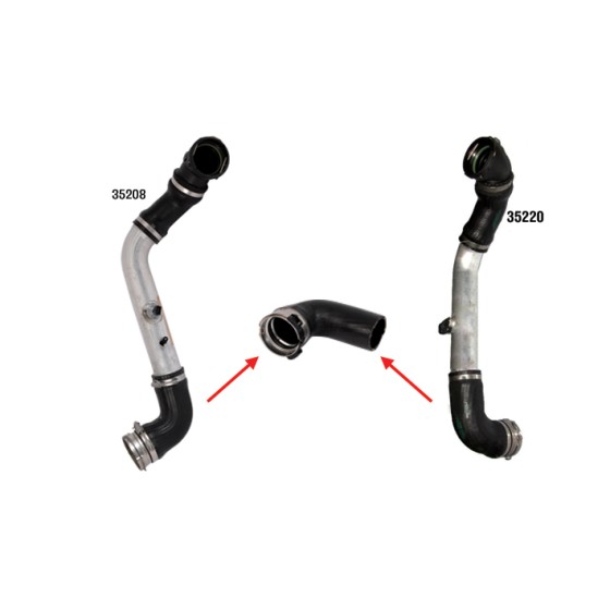 BLUEMAX Bmw Turbo Hortumu Metal Boru Hariç 5.30 D / 5.25 D E60 / E61 - Kod BL-35209 - OEM 11617799401 ürün görseli