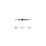 BLUEMAX Fren Hortumu - Bmw Fren Hortumu ÖN Bmw X5 E53 00 - 06 - Kod BL-40-0108 - OEM 34301166118