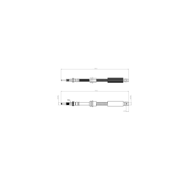 BLUEMAX Fren Hortumu - Bmw Fren Hortumu ÖN Bmw X3 F25 - X4F26 2010 - Kod BL-40-0111 - OEM 34306787512 ürün görseli